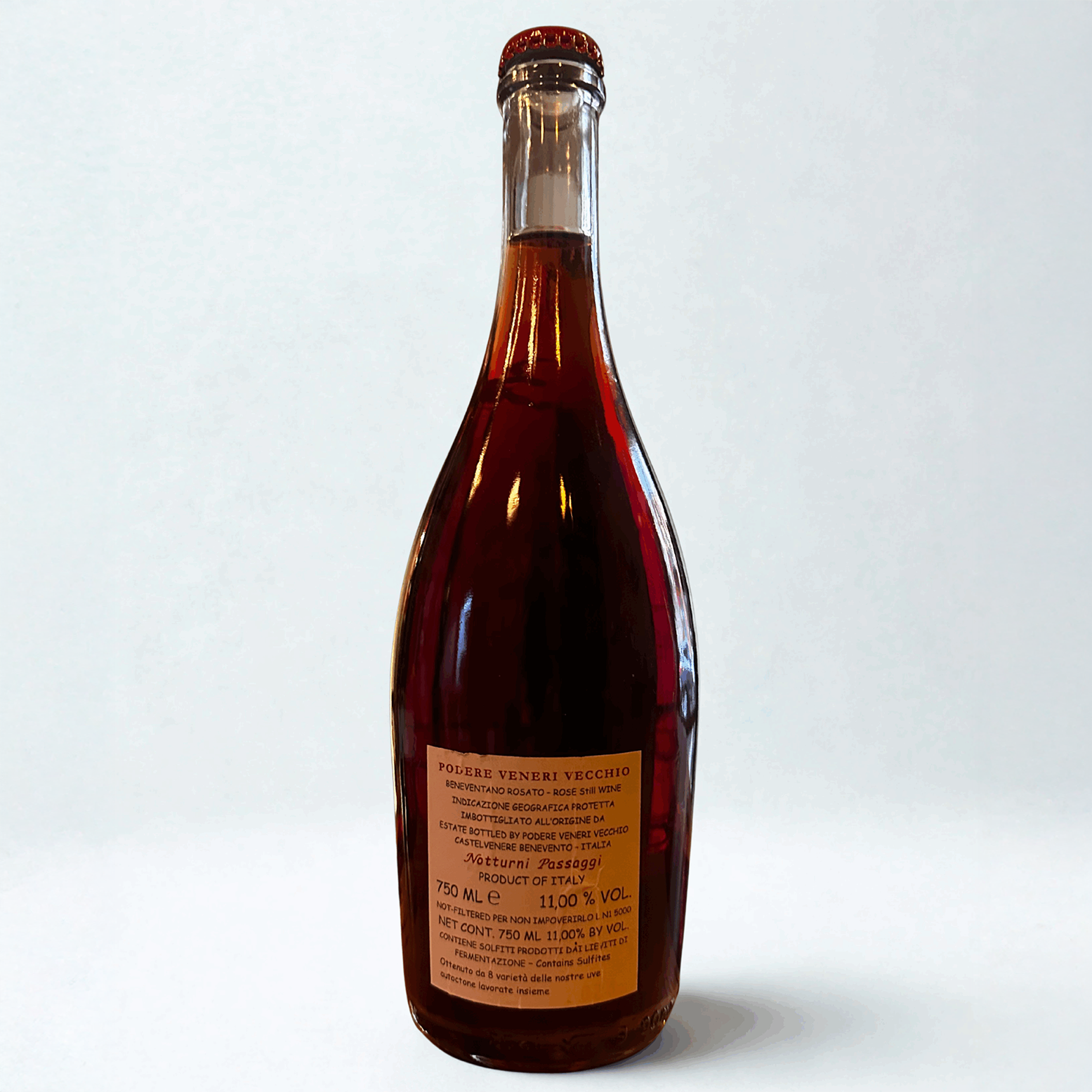 Bottiglia Notturni Paesaggi Podere Veneri Vecchio rosato naturale campano